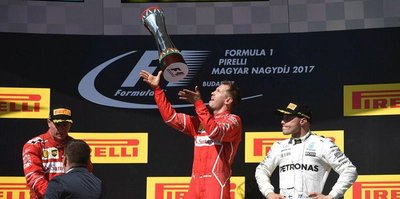 Macaristan'da zafer Vettel'in