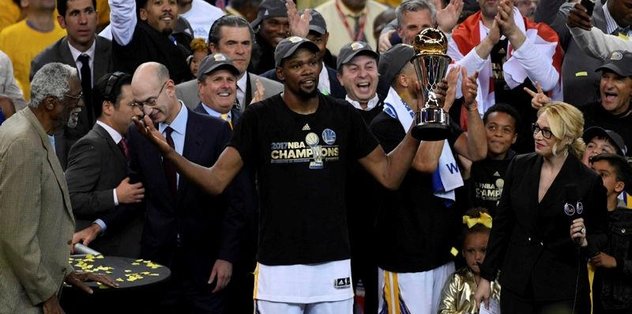 NBA Finalleri’nin MVP’si <a href="/index/kevin-durant?id=8789bcfe-2273-43b9-bd31-e8290a502c91" class="" rel="tag">Kevin Durant</a>