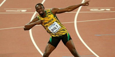 Bolt veda için pistte
