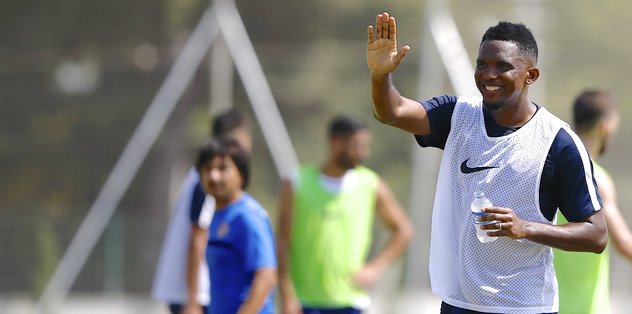 Antalya'da Eto'o depremi