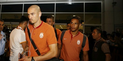 Galatasaray'a Antalya'da coşkulu karşılama