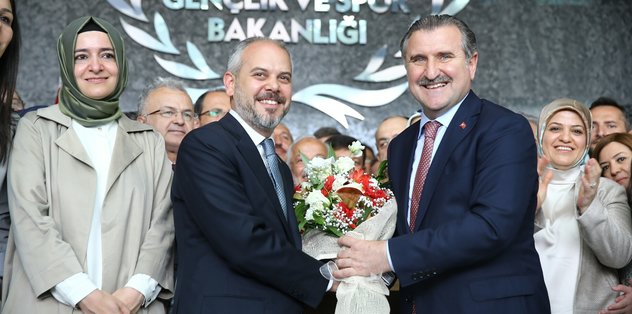 Gençlik ve Spor Bakanlığı'nda devir teslim töreni yapıldı