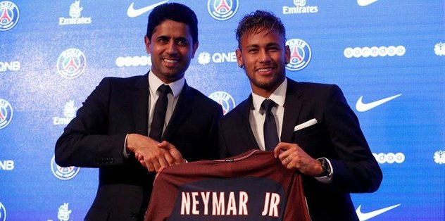 PSG, Neymar'ı basına tanıttı
